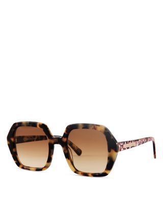 LoveShackFancy Eunice Square Sunglasses, 52mm