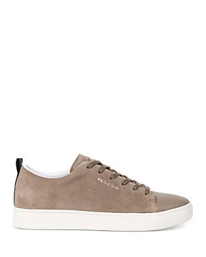 Ps By Paul Smith Taupe Suede 'lee' Trainers Grey