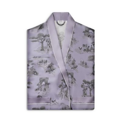 x Sheila Bridges Harlem Toile Silk Robe