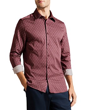 Ted Baker - Pavia Long Sleeve Button Front Printed Shirt