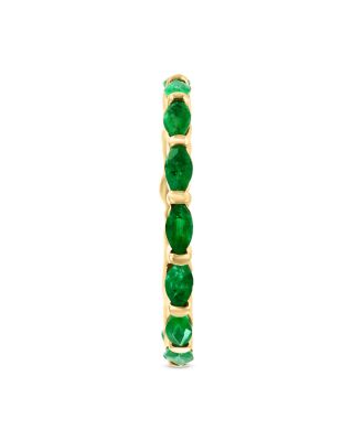Emerald Eternity Band in 14K Yellow Gold