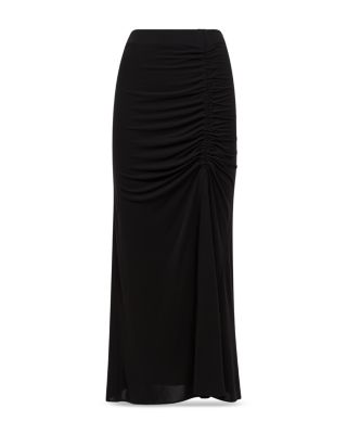 REISS Eleanor Jersey Ruched Midi Skirt | Bloomingdale's
