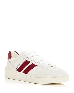Shop Bally Men's Rebby Low Top Sneakers In White/ball