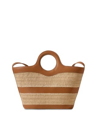 HEREU - Nasta Raffia & Leather Tote Bag