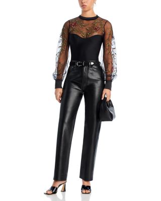 Livia Floral Embroidered Bodysuit