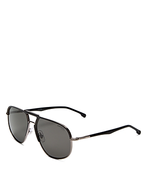 Carrera Aviator Sunglasses, 60mm In Black/gray Solid