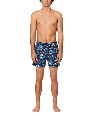 Shop Vilebrequin 5 Swim Shorts In Navy