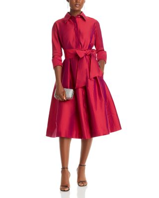 Taffeta Shirt Dress