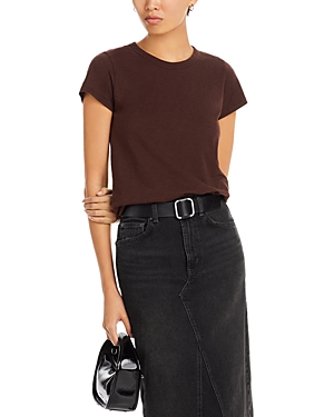 Rag & Bone The Slub Short Sleeve Tee In Brown