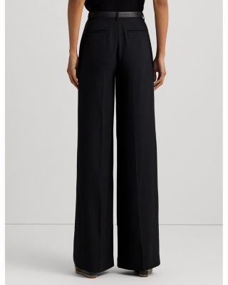 Pleated High Rise Wide Leg Pants