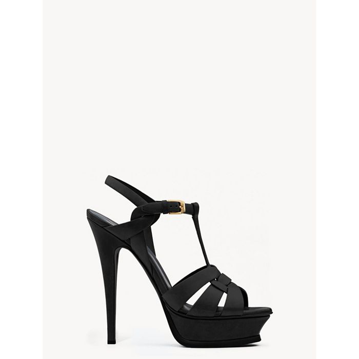 Saint Laurent Tribute Platform Sandals in Smooth Leather Bloomingdale's
