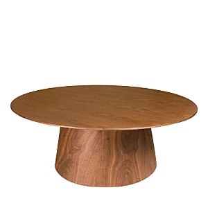 Euro Style Wesley Round Coffee Table In Walnut