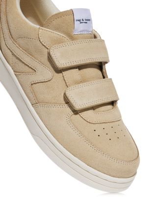 Women's Retro Court Suede Strap Low Top Sneakers