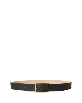 B low The Belt Milla Squared buckle Belt In Black gold ModeSens