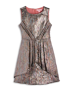 Bcbg Girls Girls' Metallic Pleated Dress - Little Kid In Multi