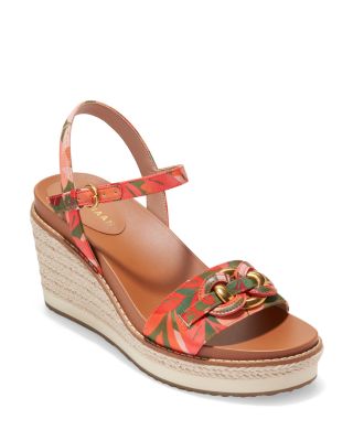 Cole Haan Women's Cloudfeel Espadrille Link Wedge Sandals