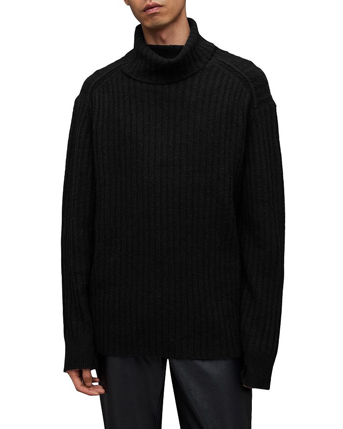 Varid Relaxed Fit Ribbed Funnel Neck Sweater