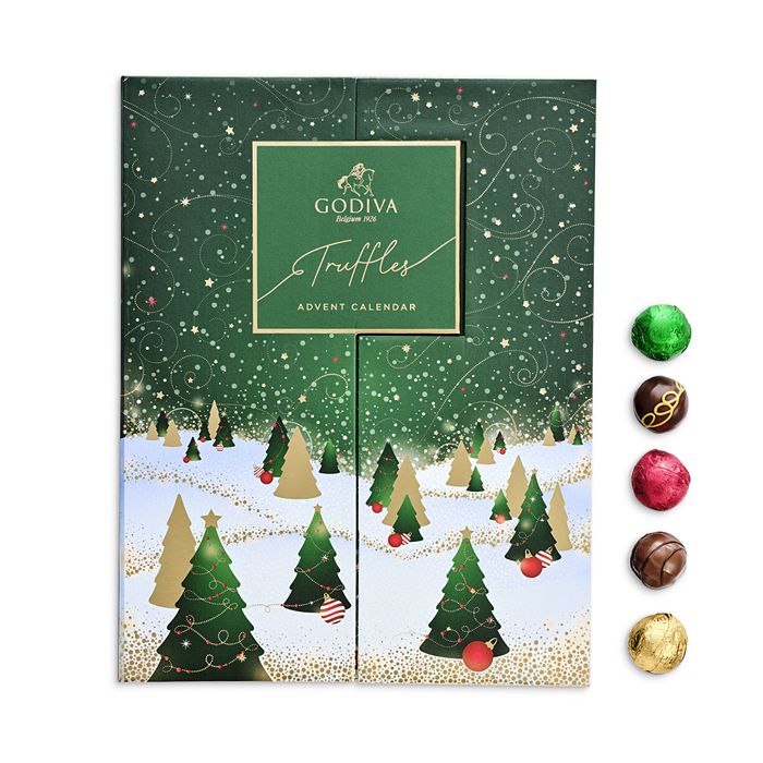 Godiva® 24 Pc. Truffles Advent Calendar Bloomingdale's