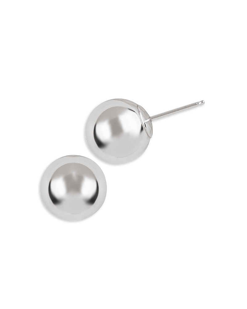 Bloomingdale's Polished Ball Stud Earrings In Sterling Silver In Silver