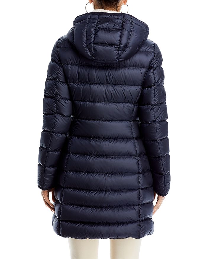 Shop Moncler Hirma Hooded Down Puffer Coat In Navy