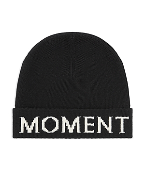 Shop Perfect Moment Logo Wool Beanie In Black/white