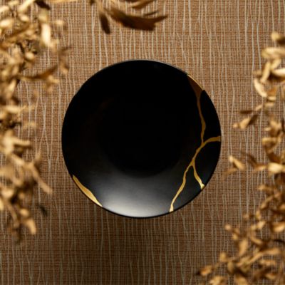 Bernardaud Kintsugi Rogue Empereur & Charbon Collection
