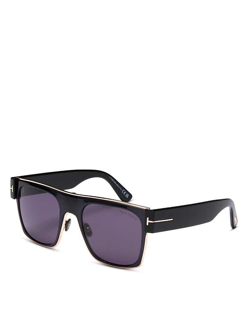 Tom Ford Unisex Edwin 54mm Sunglasses In Black/purple Solid