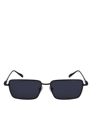 Prisma Rectangular Metal Sunglasses, 57mm