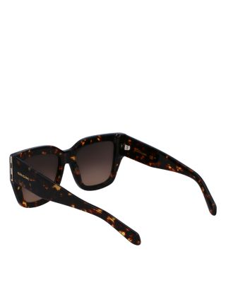 Double Gancini Square Sunglasses, 55mm