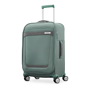 Shop Samsonite Elevation Plus Softside Carry On Spinner Suitcase In Cypress Green