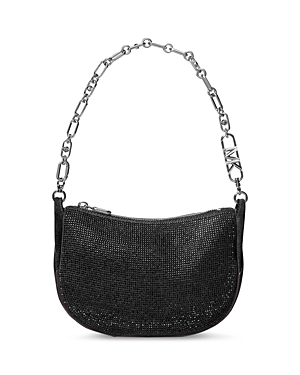 Michael Kors Kendall Embellished Small Bracelet Bag In Black