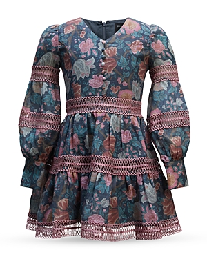 Shop Bardot Junior Girls' Carminia Floral Print Mini Dress - Little Kid, Big Kid In Wall Floral