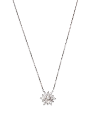 Bloomingdale's Diamond Starburst Pendant Necklace in 14K White Gold, 0.45 ct. t.w., 16-18