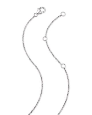 Diamond Starburst Pendant Necklace in 14K White Gold, 0.45 tcw, 18"-XX"