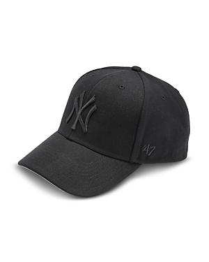47 Brand New York Yankees Mvp Embroidered Hat In Black