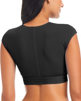 Cap Sleeve Bikini Top & Side Tie Hipster Bikini Bottom