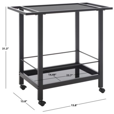 Gaelle Two Tier Bar Cart with Handles