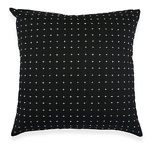 Shop Anchal Cross-stitch Throw Pillow In Black
