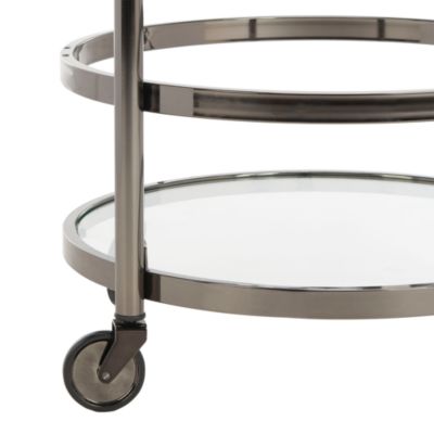 Sienna 2 Tier Round Bar Cart