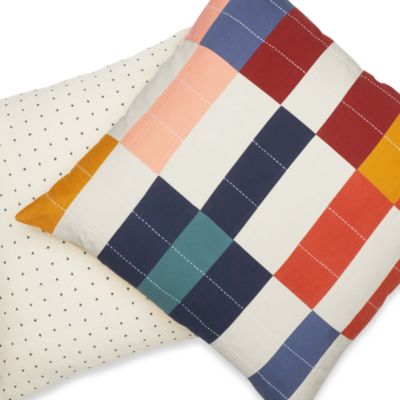 Multi Check Throw Pillow