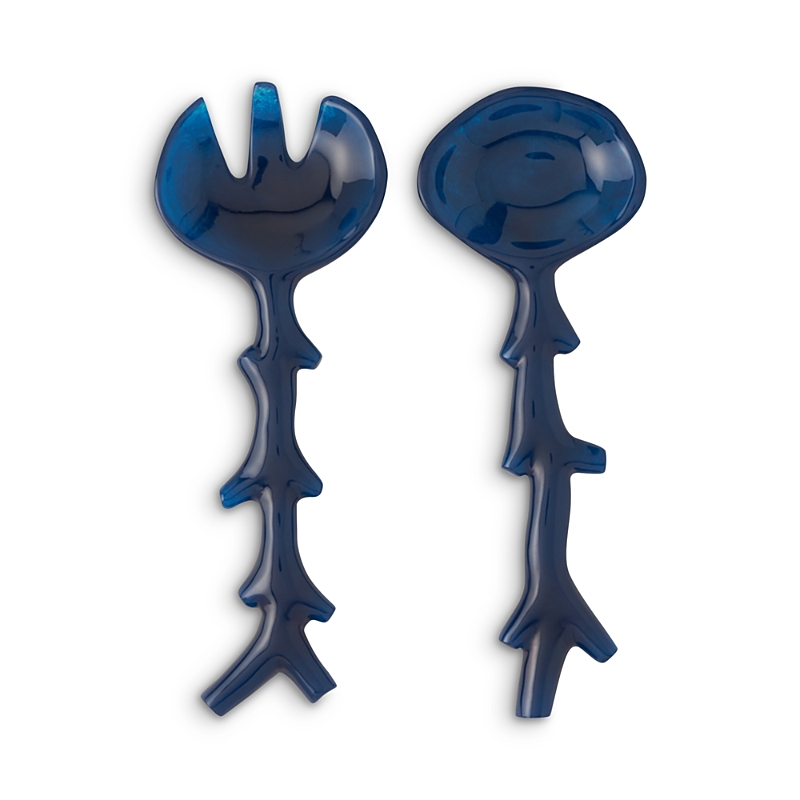 Blue Pheasant Celina Serving Set In Cobalt
