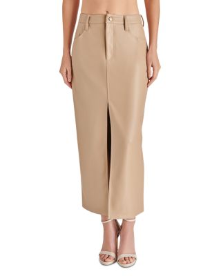Steve Madden Avani Faux Leather Midi Skirt main image 1
