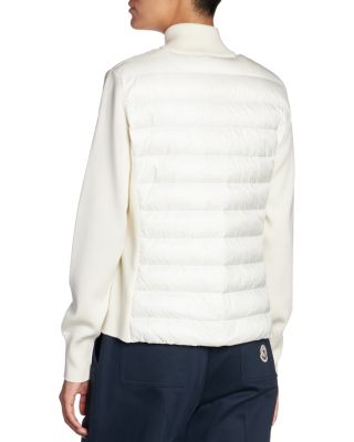 Quilted Wool Puffer Cardigan