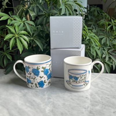 H. Bachelor Button Mug