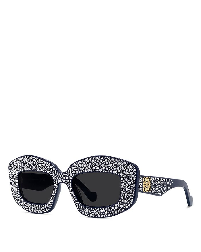 Loewe Starry Night Anagram Rectangular Sunglasses, 49mm | Bloomingdale's