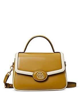 Tory Burch THEA Mini Pebble Leather Backpack yellow Small Size -$350