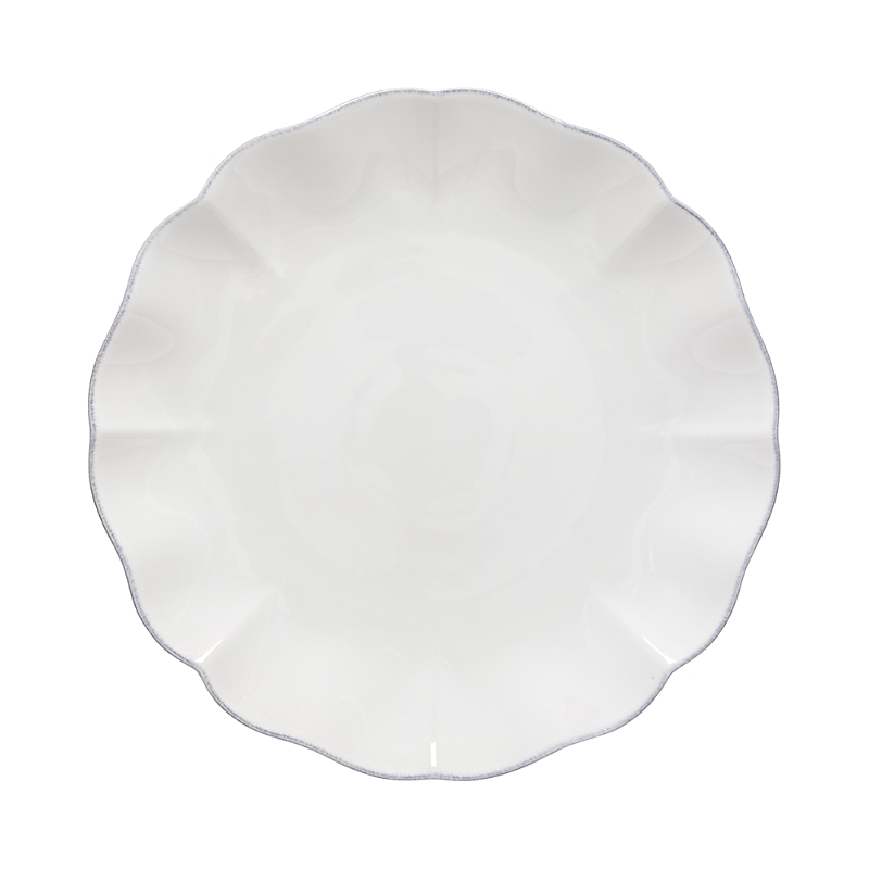 Costa Nova Rosa Dinner Plate In White
