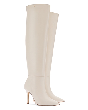 Larroude Kate Boots In Ivory