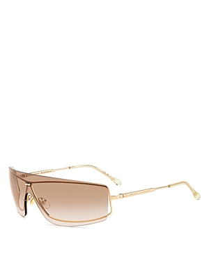 Isabel Marant Im0132s Metal & Acetate Shield Sunglasses In Gold/brown Gradient