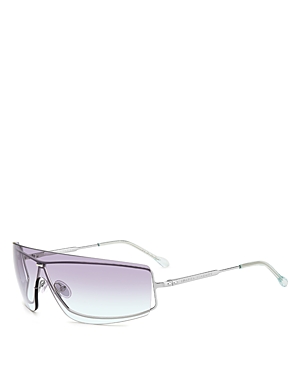 Isabel Marant 99mm Gradient Oversize Shield Sunglasses In Silver/purple Gradient